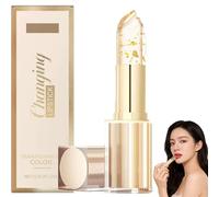 Transfer Proof rossetto con cambio colore, rossetto con pellicola dorata, rossetto trasparente per donne anziane e giovani donne, a lunga durata, idratante (1 pezzo)