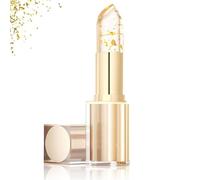 Transferproof Color Changing Lipstick, Color Changing Lipstick Gold Foil for Women Long-Lasting 24 Hours, Gold Foil Moisturizing Glossy Shine Lip Gloss, Warm Change Moisturizing Lip Balm (1Pcs, 3.5g)