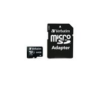 TRANSFLASH MICROSD SDHC 64GB SD MICRO CLASSE10 MEMORIA VERBATIM 44084