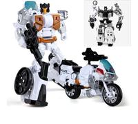 Transform Giocattoli, Elicottero Motocicletta Polizia Ambulanza Serie Combinata Bambola 5 In 1 Ragazzo Auto Robot King Kong Modello D'azione Regalo Di Compleanno Per Bambini-44
