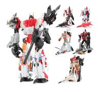 Transform Giocattoli, Set Completo 5 In 1 Combinato Robot Combattente Ragazzo Elicottero Bambino Modello Aereo Bambola Azione 12 Anni E Più Regalo Di Compleanno-A