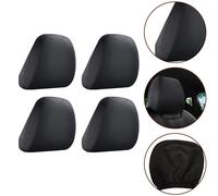 Transform Your For Sedili Auto con Copri Poggiatesta in Tessuto Nero Set di 4