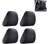 Transform Your For Sedili Auto con Copri Poggiatesta in Tessuto Nero Set di 4