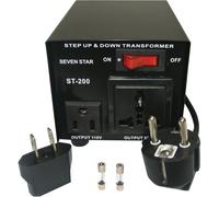 TRANSFORMADOR DE CORRIENTE 200W CONVERTIDOR DE VOLTAJE 220V A 110V O 110V A 220V