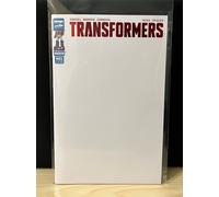 Transformers #1 Variant White Cover Exclusive Modena Nerd Red Logo Limited /400