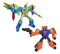 Transformers Age of The Primes, G2 Dinobot Swoop e G2 Dinobot Sludge, Figure Convertibili Classe Leader 21,5 cm, Giocattoli Robot, A partire da 8 anni