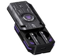 Transformers Auricolari T76, Bluetooth 6.0, wireless, da gioco, con microfono, a bassa latenza, driver da 13 mm, chiamate HD, 40 ore di riproduzione, custodia in lega di zinco (Megatron Black)