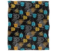 Transformers Autobot Decepticon Pattern Coperta super morbida al tatto setoso - 91 x 147 cm