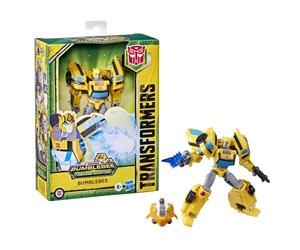 Transformers Bumblebee Cyberverse Adventures Deluxe - Figura d'azione Bumblebee Sting Shot Action Attack, 12,5 cm