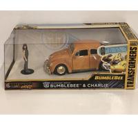 Transformers Bumblebee VW Beetle Con Figura Di Charlie Scala 1:24 Jada 30114