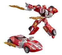 Transformers Collaborative, Hot Wheels(R) x, Twin Mill Rossa, Action Figure Deluxe Class da 12,5 cm Che Si converte da Robot ad Auto da Corsa, Giocattoli di Auto dagli 8 Anni in su