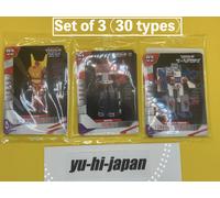 Transformers Commander Toy Cards Set di 3 Vol.1-3 30 tipi Giappone non in ven...