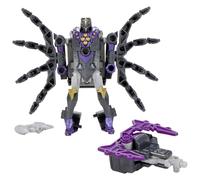 Transformers CYBERWORLD, Armored Cyber Changers, Airachnid, Action Figure da 10 cm, conversione Veloce in modalità Ragno, Giocattoli a Tema Robot per Bambini e Bambine dai 6 Anni in su
