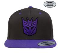 Transformers Decepticon Patch 3D Cappellino Snapback Premium Nero
