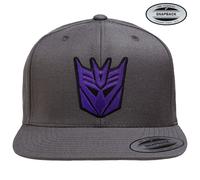 Transformers Decepticon Patch 3D Cappellino Snapback Premium Nero