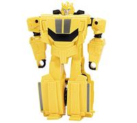 Transformers EarthSpark - Action figure di Bumblebee da 10 cm, conversione in 1 passaggio con lancio in aria, robot giocattolo per bambini e bambine dai 6 anni in su