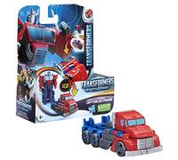 Transformers EarthSpark - Action figure di Optimus Prime da 10 cm, conversione in 1 passaggio con lancio in aria, giocattolo per bambini e bambine dai 6 anni in su