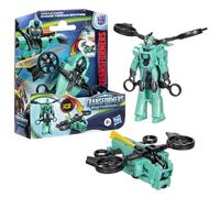 Transformers EarthSpark, action figure di Spitfire caos terreno convertibile in 1 passaggio con lancio in aria