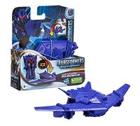 Transformers EarthSpark - Action figure Flip Changer di Soundwave da 10 cm, conversione in 1 passaggio, giocattolo per bambini e bambine dai 6 anni in su