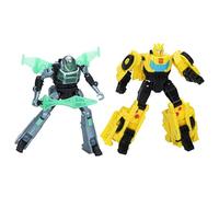 Transformers earthspark, cyber-combiner, action figure robot bumblebee e mo malto