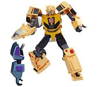 Transformers EarthSpark - Deluxe Class, Action Figure di Bumblebee da 12,5 cm, Giocattoli Robot per Bambini e Bambine dai 6 Anni in su