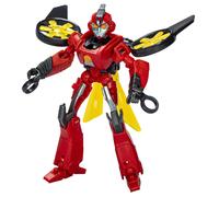 Transformers EarthSpark Warrior Classe Terran Terran Twitch da 5 pollici Action Figure converte in giocattoli interattivi a 14 gradini per ragazzi e