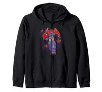 Transformers Evergreen Halloween Big Optimus Prime Poster Felpa con Cappuccio