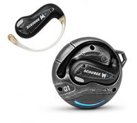 Transformers Flux T86 Auricolari wireless Bluetooth con gancio auricolare, custodia di ricarica per armatura in lega di zinco resistente, driver Hi-Fi da 14,2 mm, microfono integrato, modalità gioco e