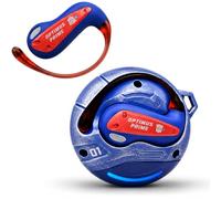 Transformers Flux T86 Auricolari wireless Bluetooth con gancio per l'orecchio, custodia di ricarica in lega di zinco resistente, driver Hi-Fi da 14,2 mm, microfono integrato, modalità gioco e musica
