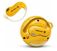 Transformers Flux T86 Auricolari wireless Bluetooth con gancio per l'orecchio, custodia di ricarica per armatura in lega di zinco resistente, driver Hi-Fi da 14,2 mm, microfono integrato, modalità