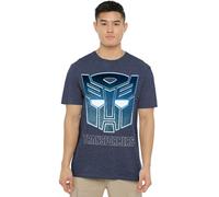 Transformers Generations Autobot - Maglietta Unisex con Logo Steel Icon, Blu Navy, XL