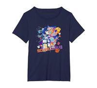 Transformers Generations Soundwave Color Pop Maglietta, Donna Plus-Size, Navy, 3X