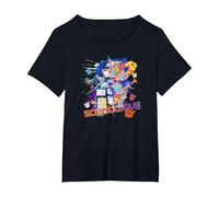 Transformers Generations Soundwave Color Pop Maglietta, Donna Plus-Size, Nero, 6X