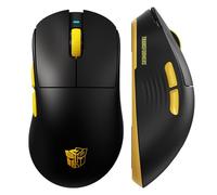 Transformers GM04 - Mouse da gioco wireless superleggero, 60 g, 12000 DPI, sensore PAW3311, Bluetooth/2.4G/USB-C, mouse wireless ricaricabile con 2 pulsanti laterali per PC/Mac, nero