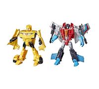 Transformers Toys Heroes and Villains Bumblebee e Starscream - Confezione da 2 action figure per bambini dai 6 anni in su, 17,8 cm (esclusiva Amazon)