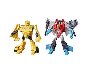 Transformers - Heroes and Villains, confezione da 2 con Bumblebee e Starscream, action figure da 17,5 cm