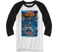 Transformers Il Film 80's Poster Raglan Stile 3/4 Lunghezza Manica Adulti