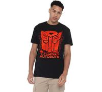 Transformers Maglietta Unisex Transformers Generations Autobot Tech Icon Logo Unisex, t-Shirt Nera, Nero, M