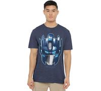Transformers Maglietta Unisex Transformers Generations Optimus Large Face, Unisex, Blu Navy, Marina Militare, XL