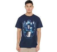 Transformers Maglietta Unisex Transformers Generations Optimus Large Face, Unisex, Blu Navy, Marina Militare, L