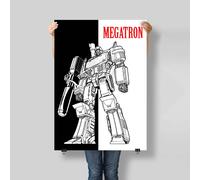 Transformers Megatron G1 Scarface Poster Decepticons 80s Men Cave Soprammobile