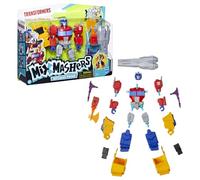 Transformers MixMashers, Optimus Prime, action figure e accessori deluxe personalizzabili da mischiare e abbinare