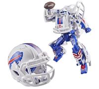 Transformers NFL Buffalo Bills Blizz-Herd - Action Figure Robot da 14 cm, da appendere al casco e da collezione, giocattolo di football americano