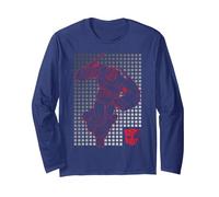 Transformers Optimus Grid Maglia a Manica, Unisex per Adulti, Navy, L