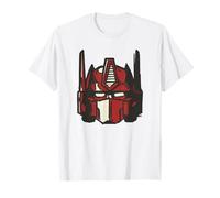 Transformers Optimus Prime Big Head Japanese Style Logo Maglietta