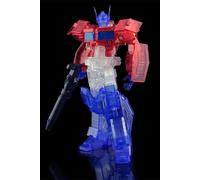 Transformers Optimus Prime Clear Plastic Model Kit FLAME