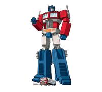 Transformers Optimus Prime Sagoma In Cartone Animazione Con Supporto Mini