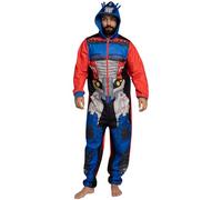 Transformers Pigiama Intero Uomo | Optimus Prime Pigiama in Pile Uomo | Pigiamone Interi Adulto | Multicolore M