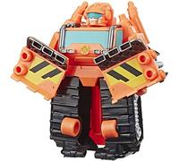 Transformers Playskool Heroes Rescue Bots Academy Wedge The Construction-Bot Converting Toy, Figura da 11,4 cm, Giocattoli per Bambini dai 3 Anni in su