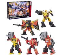 Transformers Power of The Primes Predaking, Combinatore da collezione Titan Class da 45,7 cm con 5 figure Predacon convertenti, 15+